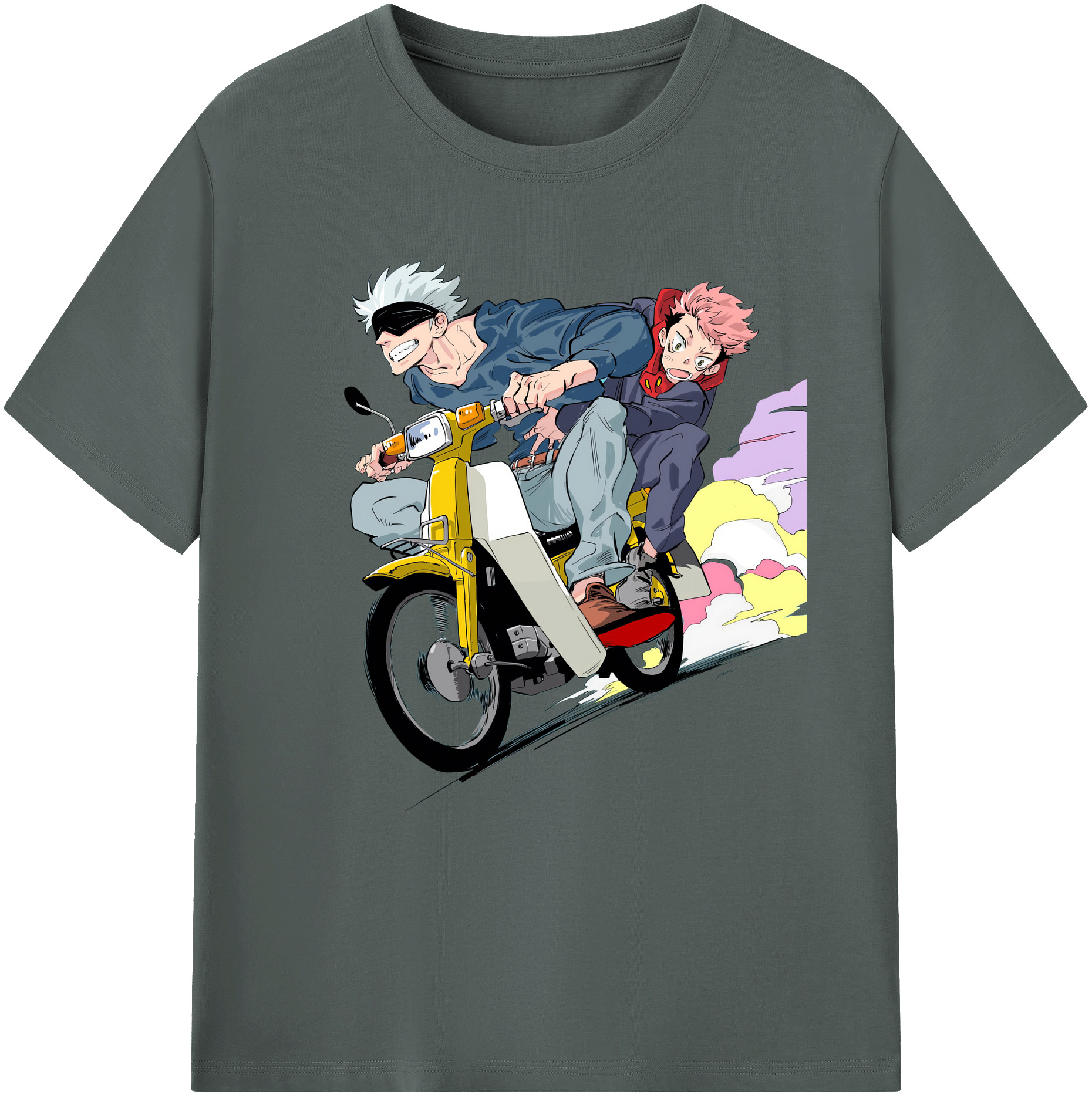 （画像用） 呪術廻戦 Jujutsu Kaisen 綿100％ メンズ半袖Tシャツ｜肌触りやわらか＆通気性